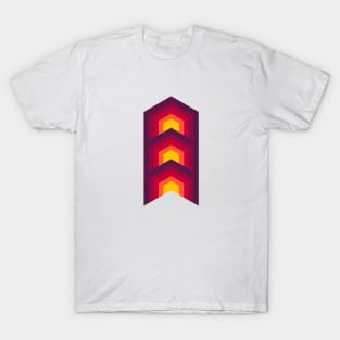 Abstract Geometric Pattern in Bright Colors T-Shirt